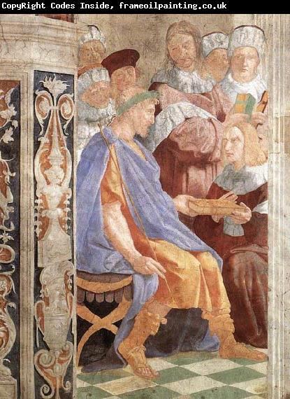 RAFFAELLO Sanzio Justinian Presenting the Pandects to Trebonianus